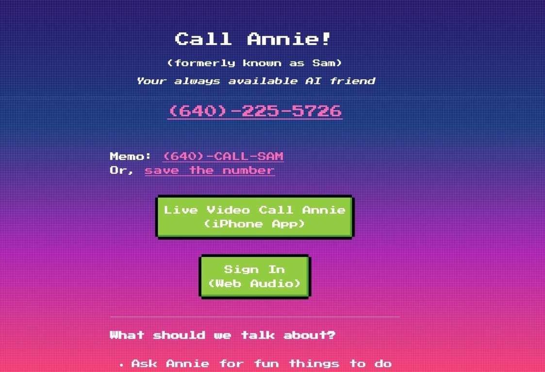 Call Annie