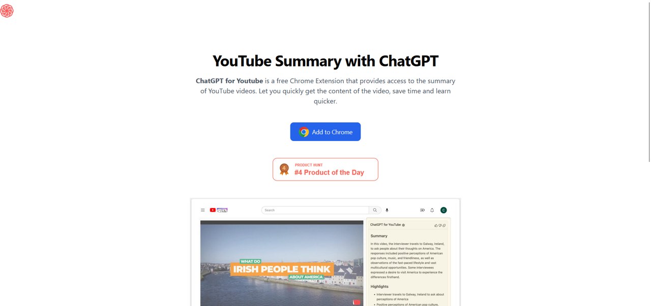 ChatGPT for Youtube