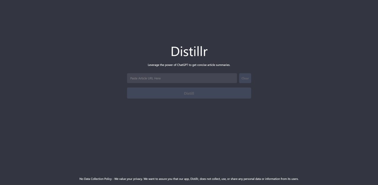 Distillr