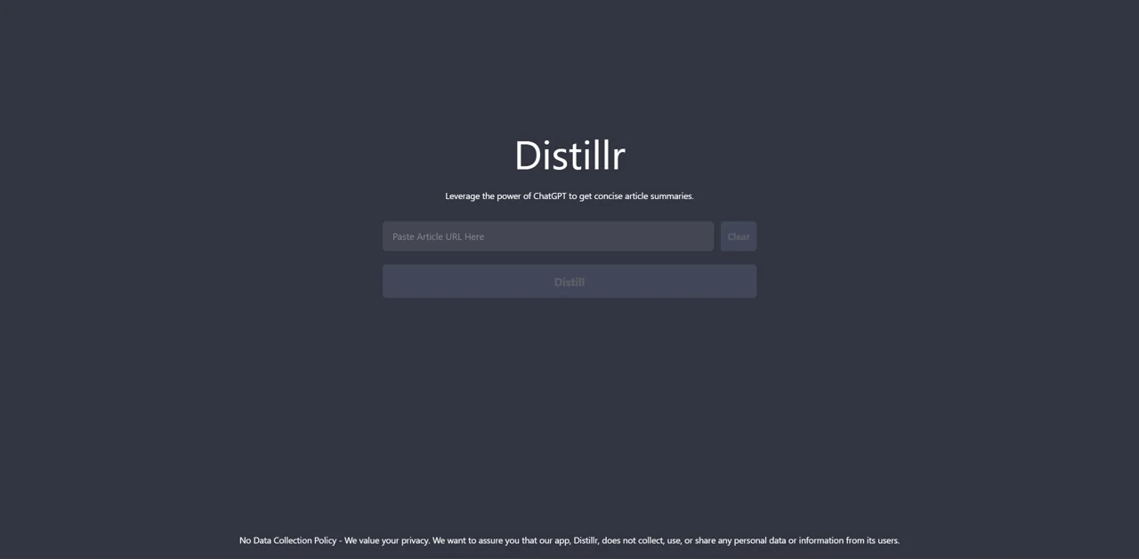 Distillr