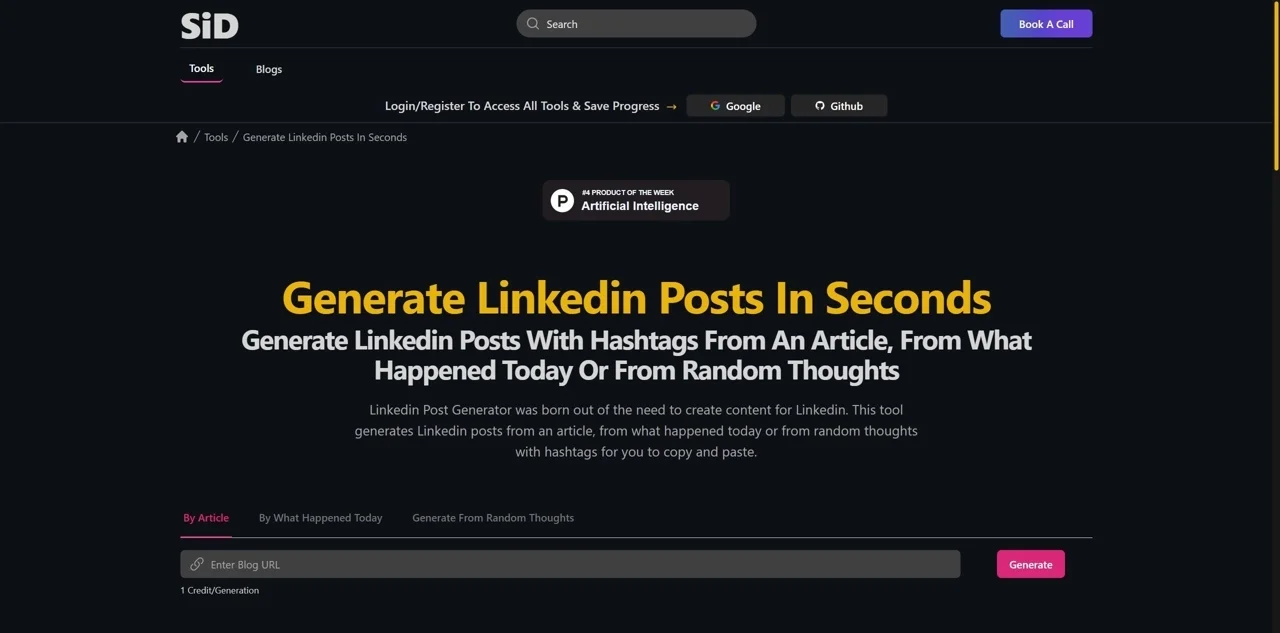 Linkedin Post Generator