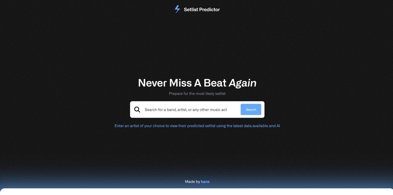 Setlist Predictor