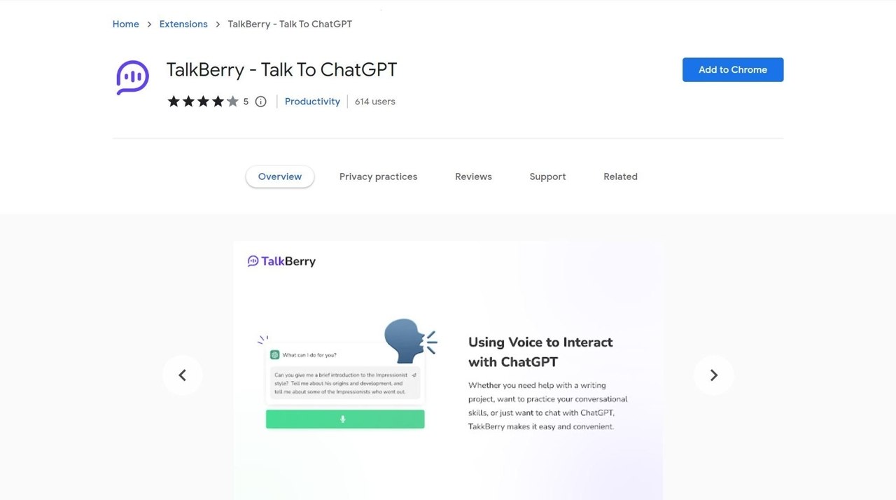 TalkBerry Plugin