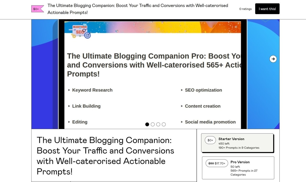 Ultimate Blogging Companion